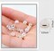 12pcs Soft Silicone Earring Backs for Studs Silver&Gold Belt Rubber Earring Backs Replacements Hypoallergenic Safety Plastic Earring Back for Studs Earring Hoops Fish Hook